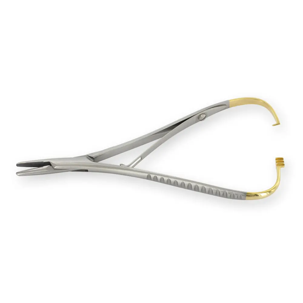 Mathieu Needle Holder Forceps Straight 140 Mm Nonsterile Reusable