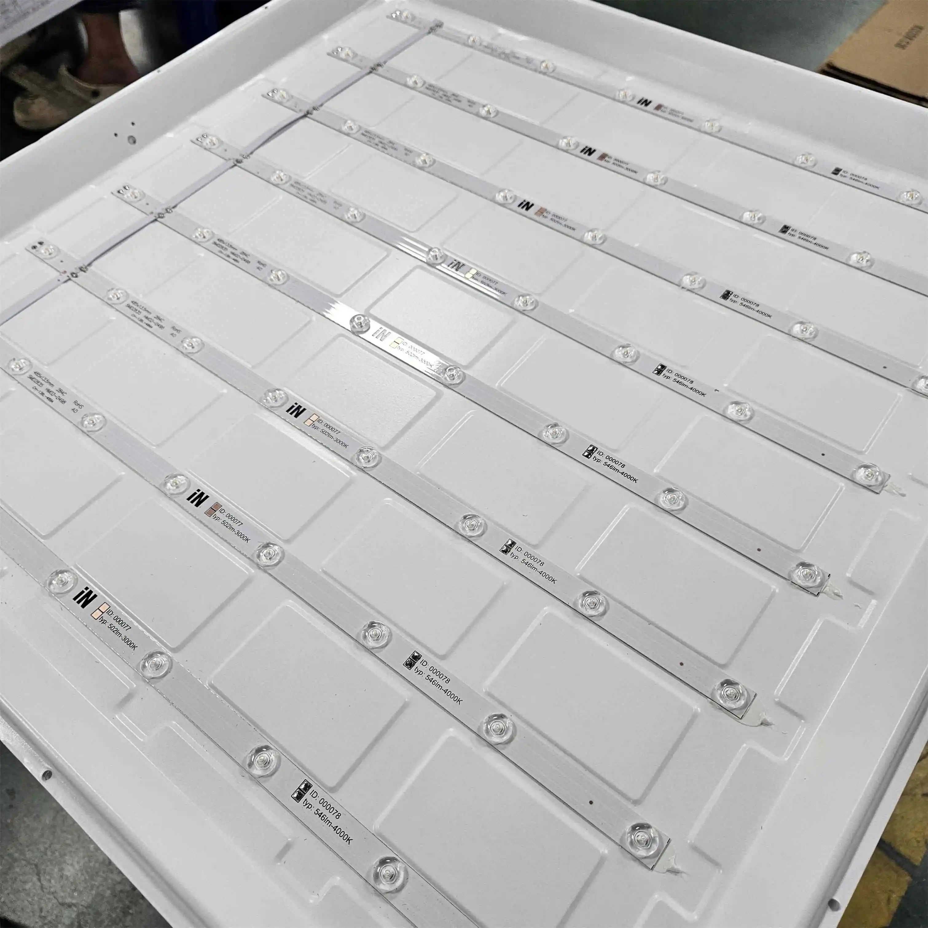 Led Recessed Square Panel Light 60X60 600*600 PMMA Disfusser Plate  100lm/w Led Ceiling Panel Light