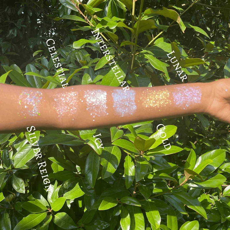 Private Label Multicolor Tan Body Shimmer Dry Oils Liquid Highlighter