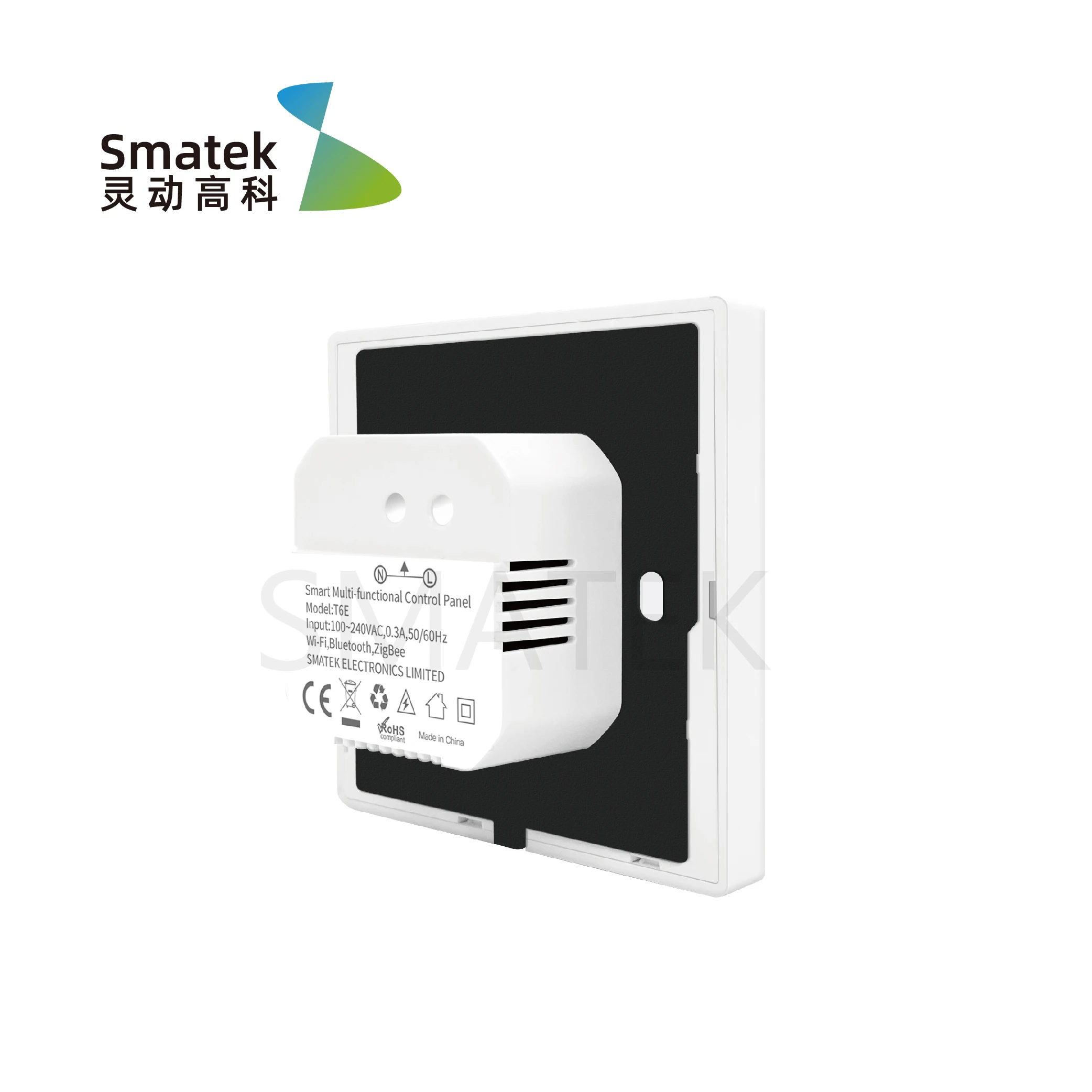 Tuya Touch Display Wall Switch With Zigbee Hub For Smart Home