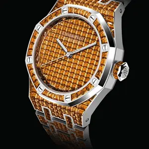 Upgrade Your Style With Stunning Stainless Steel Watch Fully Iced Out Crafted With Moissanite   Diamonds With VVS Clarity Low