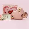 Portagioie cuore freccia di cupido-rosa