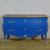 Bleu + Or + Tache de bois