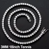 3 MM 18 Inch Tennis Chain