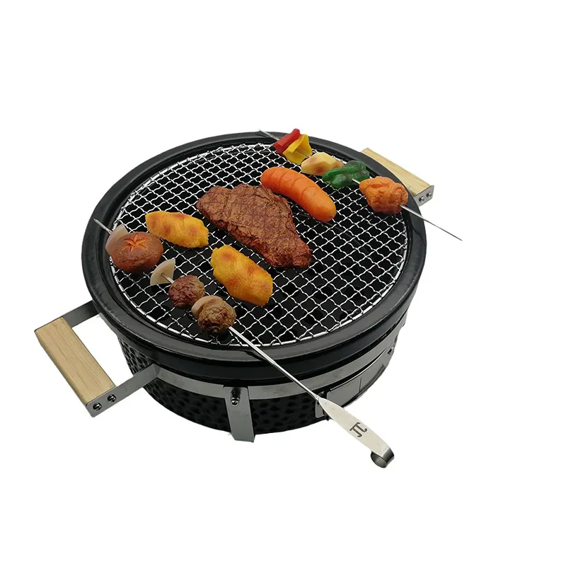 In Stock Portable Ceramatic Charcoal Bbq Grills For Desk Tabletop ...