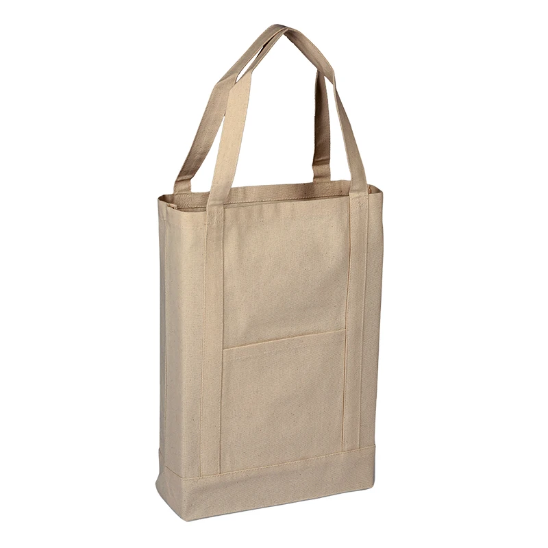 Custom Heavy Canvas Two Tone Deluxe Tote Bag Promotional Bag Shopping