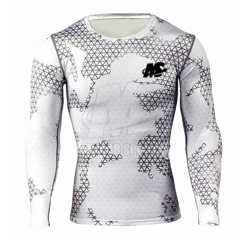 High Manufacturer Custom Rash Guard Solid Color Men Long Sleeves Rash