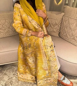 Women Fashion Dubai Traditional Muslim Abaya Elegant Pleated Cardigan Ethnic Dress Factory Wholesale Plus Size Abaya Polyester