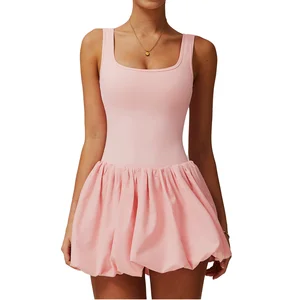 Ladies Sleeves Tennis Dress Women Sportwear Golf Girls Tennis Dress With Shorts Tennis Wear Dress