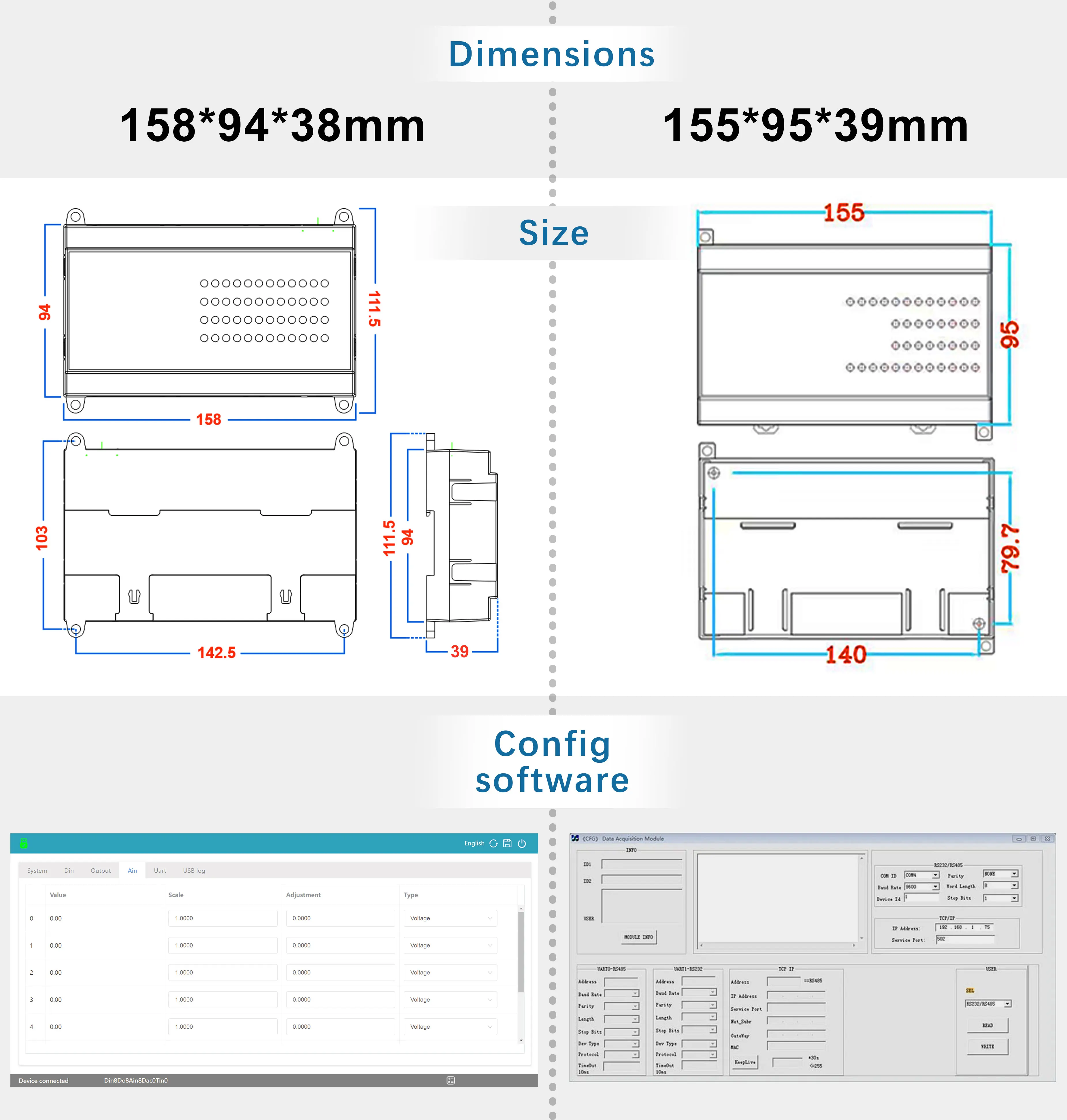 CWT-MB318L Modbus TCP IO Module - Efficient Data Acquisition
