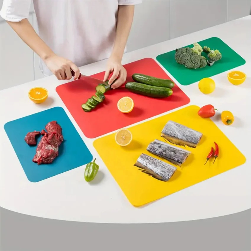 HDPE Plastic Cutting Board and Chopping Board for Food Processing Machines Durable & Easy to Clean