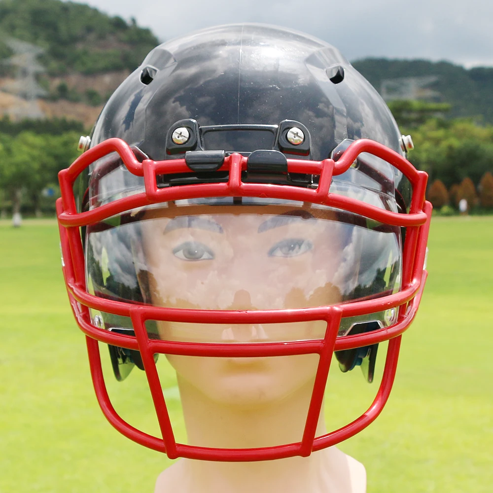 アメフトヘルメットシールドバイザー10代用クリアサッカー