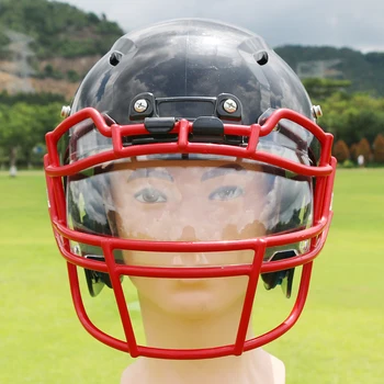 アメフトヘルメットシールドバイザー10代用クリアサッカー