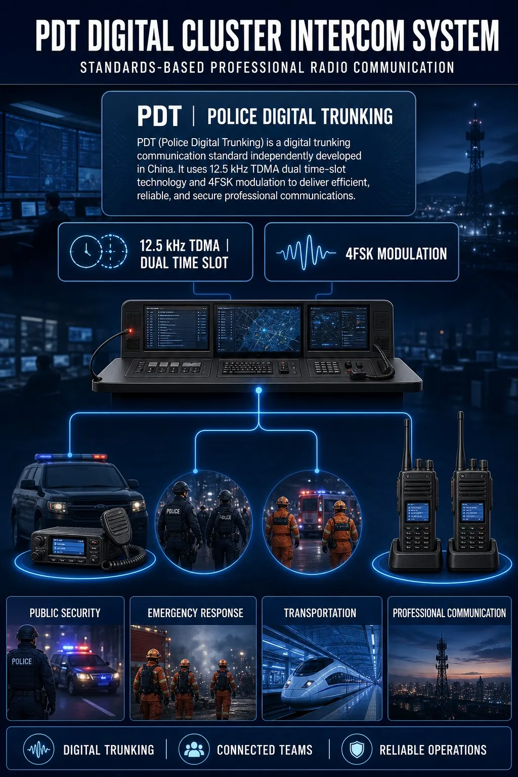 PDT Digital Cluster Intercom System