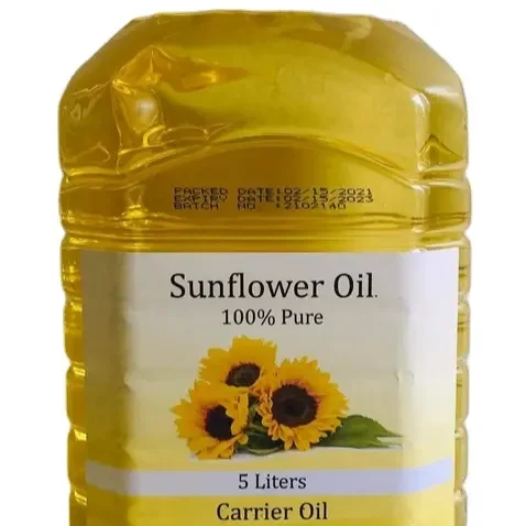 Vegetable Oil Cooking Sunflower Oil Organic Cold Pressed Sunflower Oil 5L Plastic Bottle Packaging