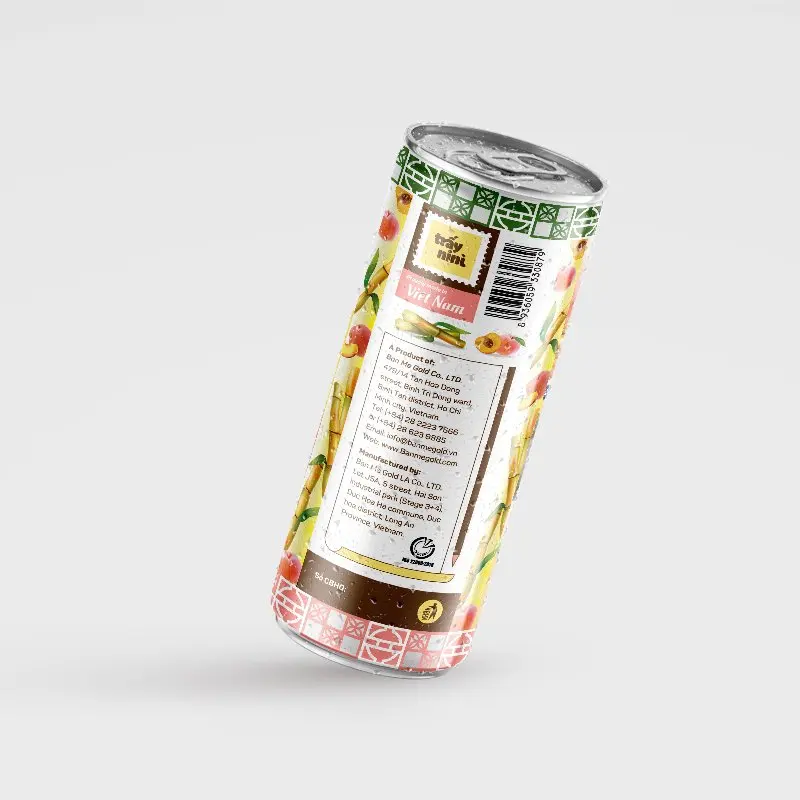 Новый продукт-сок сахарного тростника персиковый натуральный вкус и хорошее состояние здоровья 240 мл в банке или 10 кг асептическом