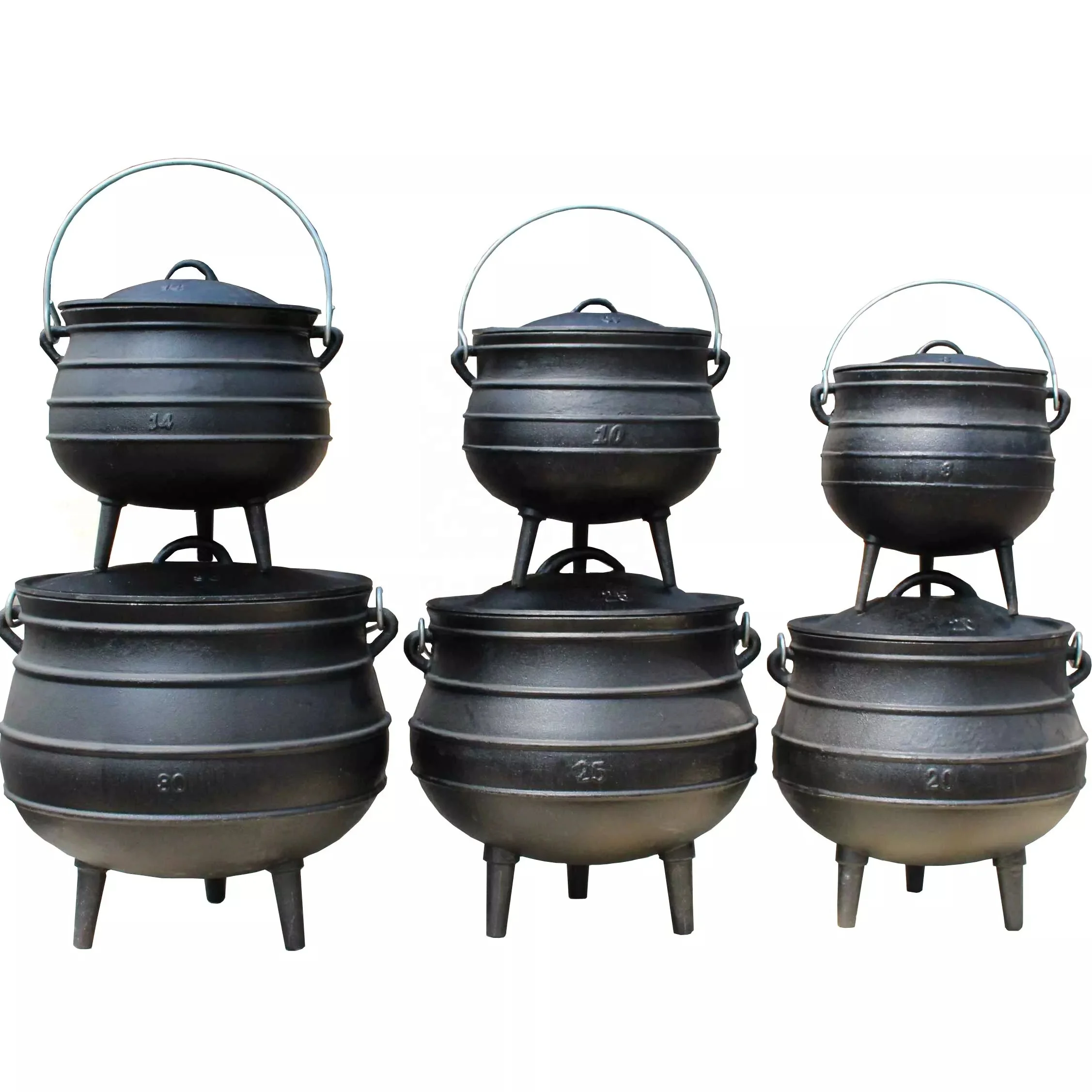 Wholesale hot sale cast iron potjie pot cast iron cauldron factory