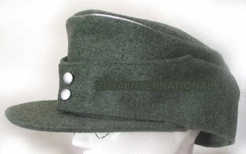 LIMITED EDITION Factory Made WW2 GERMAN WW11 VISOR SA Kepi SHAKO Black Top HAT