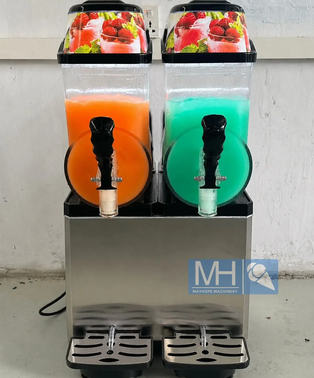 High Quality 2 Tank Slash Machine Ice Slush Machine for Sale