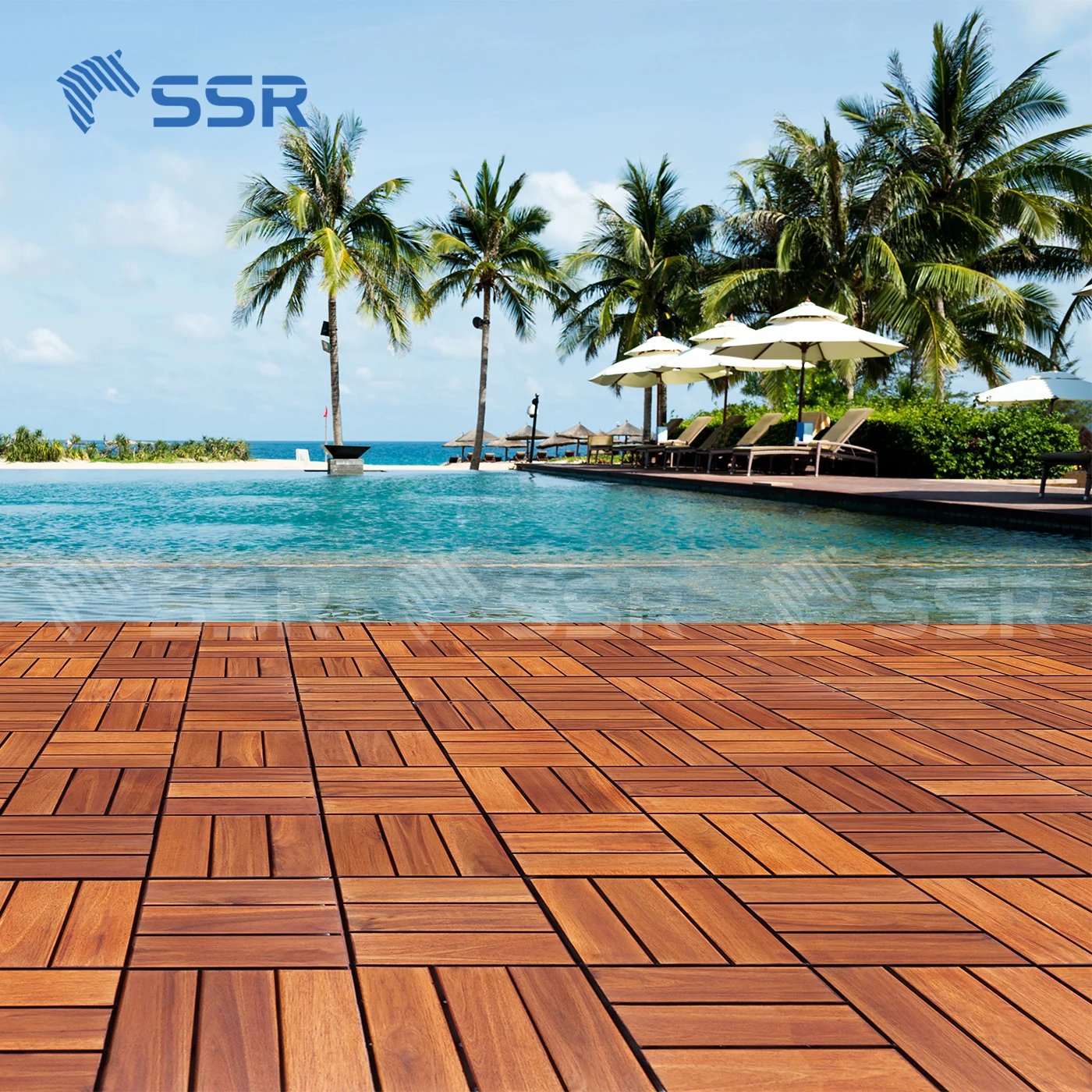 Ssr Vina Wooden Deck Tiles Decking Patio Balcony Garden Tiles Verstile ...