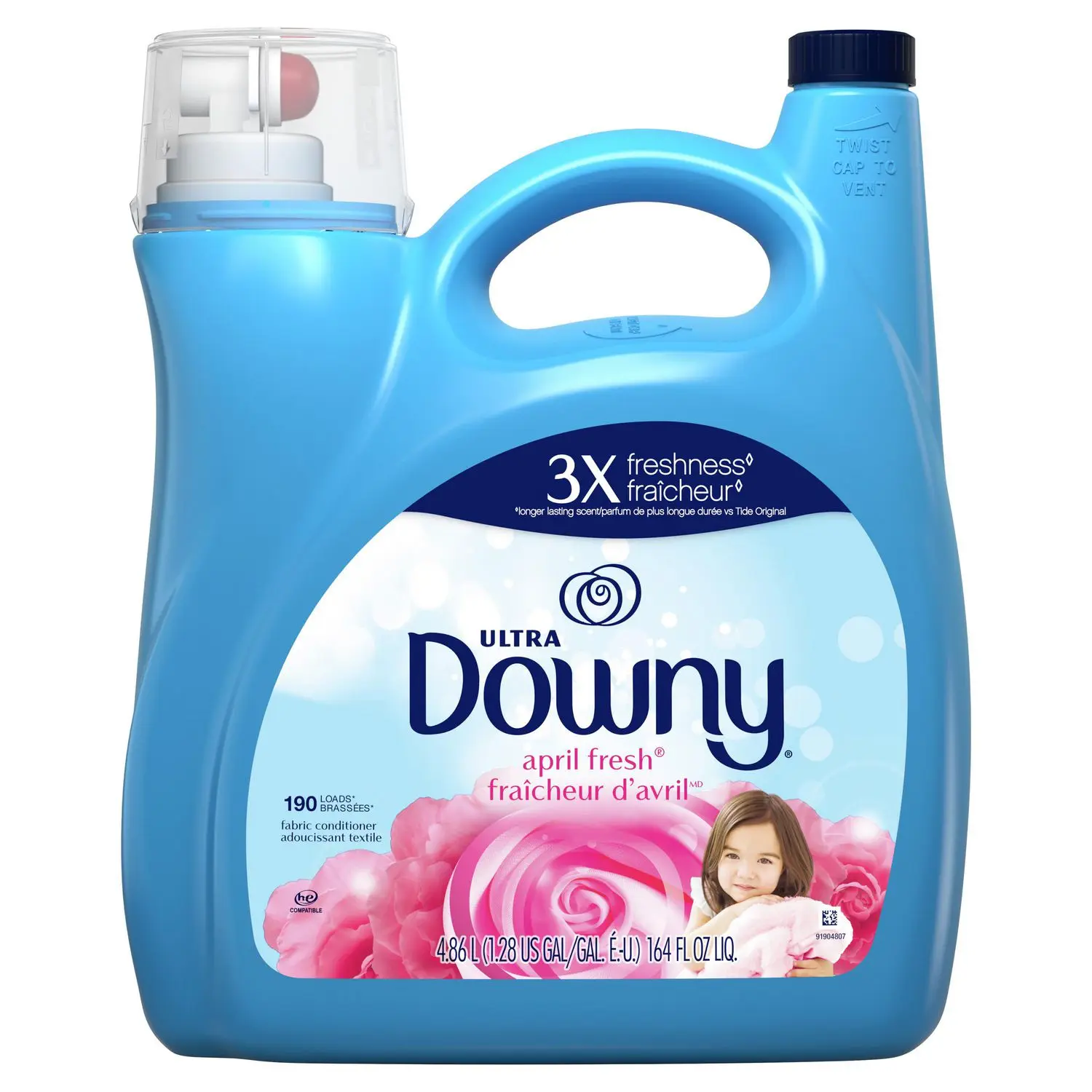 Downy Ultra Concentrated Liquid Fabric Softener,April Fresh (170 Fl Oz ...