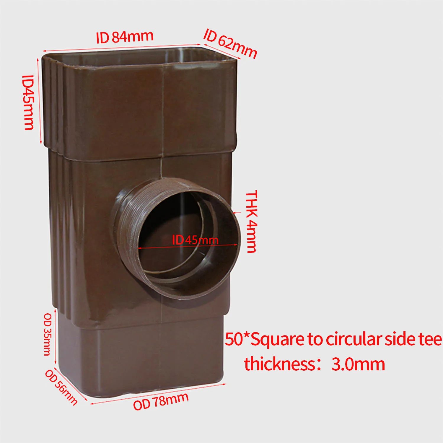 China Factory PVC Rain Gutter Building's Roofing Rainwater Drainage System PVC Gutter Water Collector and Downpipe