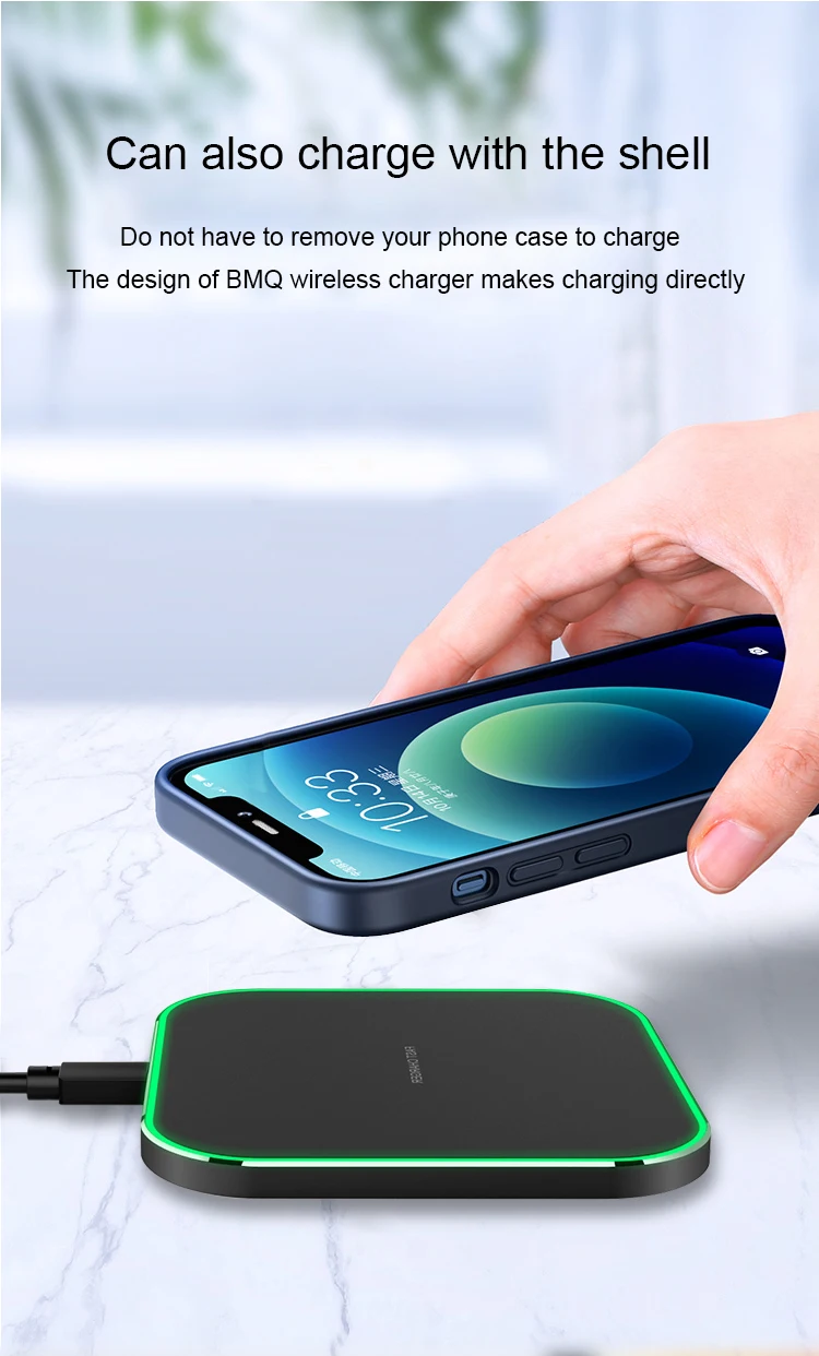 Oem Led Logo Retail Package 15w Qi Wireless Charger For Iphone Wireless Fast Charger Buy Qi 1435