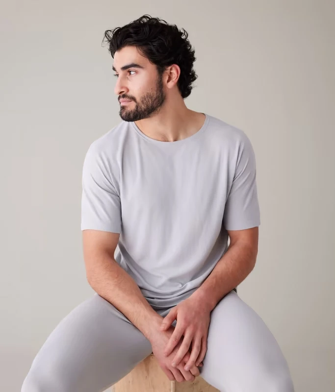 Lifelabs Design Men's Coollife Sleep Top Short Sleeve Crew Medium