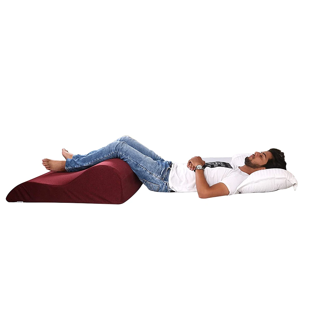 Ergonomic Triangle Support Pillow for Couples - Position Cushion, High Density Foam, Bedroom Comfort