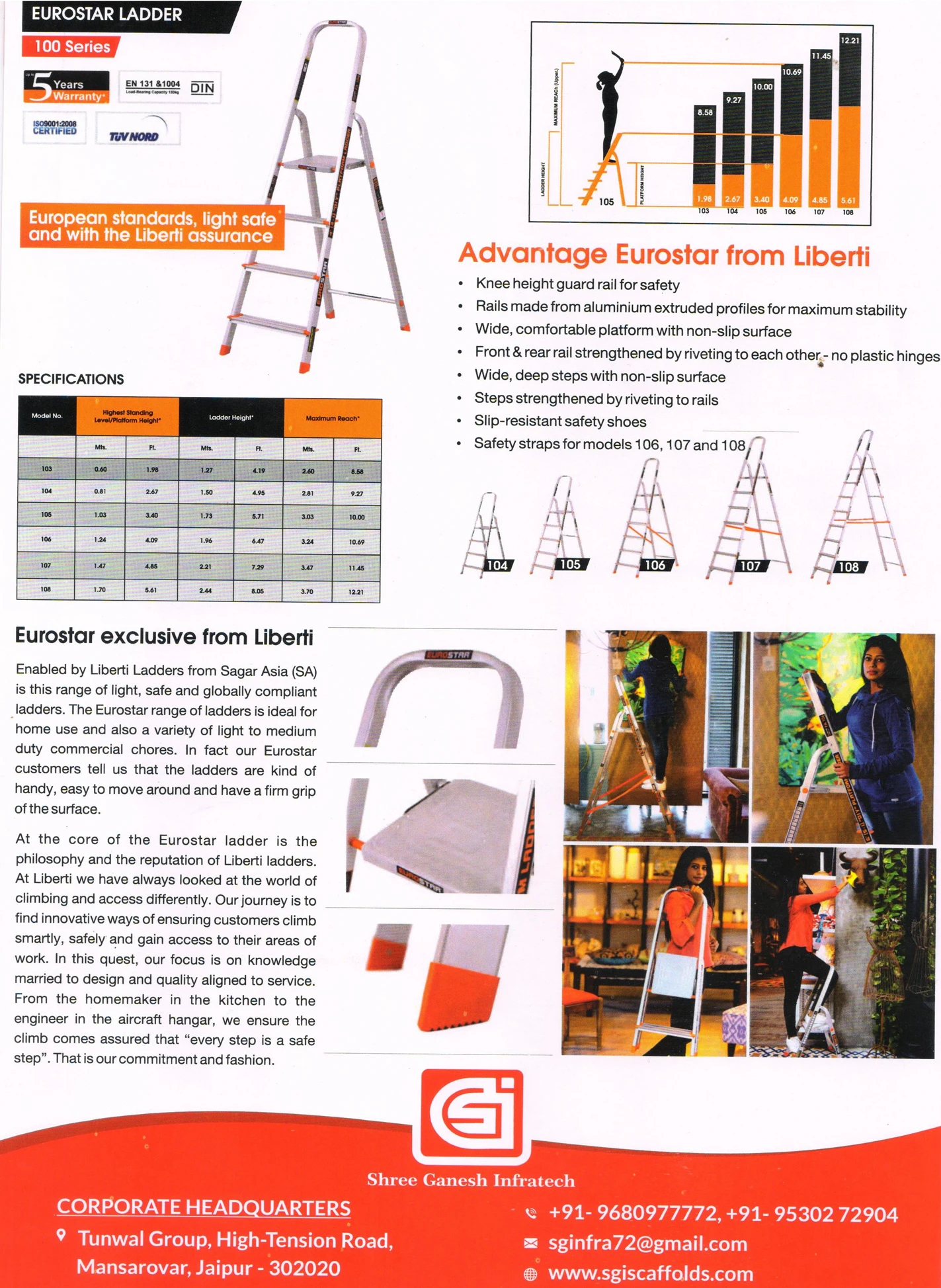 Ladder Manufacturers In India Jaipur Tubular Steel Stools 150 Kgs