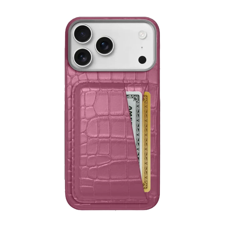 Double Card Phone case for iPhone 17 Pro case in Exotic Genuine alligator crocodile Leather Skin with Magnetic| Alibaba.com Double Card Phone case for iPhone 17 Pro case in Exotic Genuine alligator crocodile Leather Skin with Magnetic| Alibaba.com