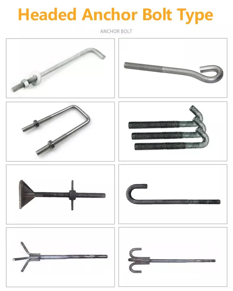 Satisfied Prices Firstclass Heavy Tensile Zinc Plated Foundation Bolt