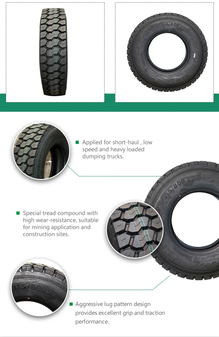 All Terrain Commercial Truck Radial Tyre Tt/tl Tyre 11r22.5 295/80r22.5