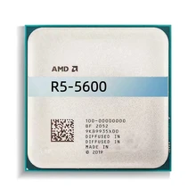 AMD R Yzen 5 5600 R5 Core Twelve-Thread 3.6 GHz Processor 7NM 65W L3=32M Socket AM4 CPUs for Desktop Computer