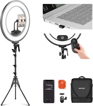 NEEWER RL45B 45W 18" Slim Edge Lit Ring Light Kit-10103368