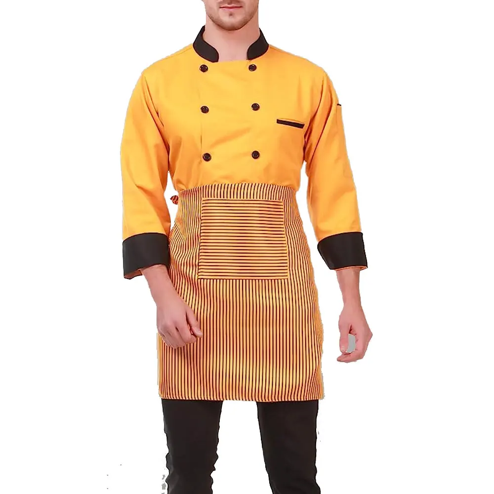 Custom Wholesale 2023 Latest Design 100 Cotton Chef Coat Hotel