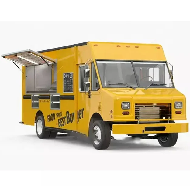 Professional Mobile Food Truck With Full Kitchen / Gyro Food Cart