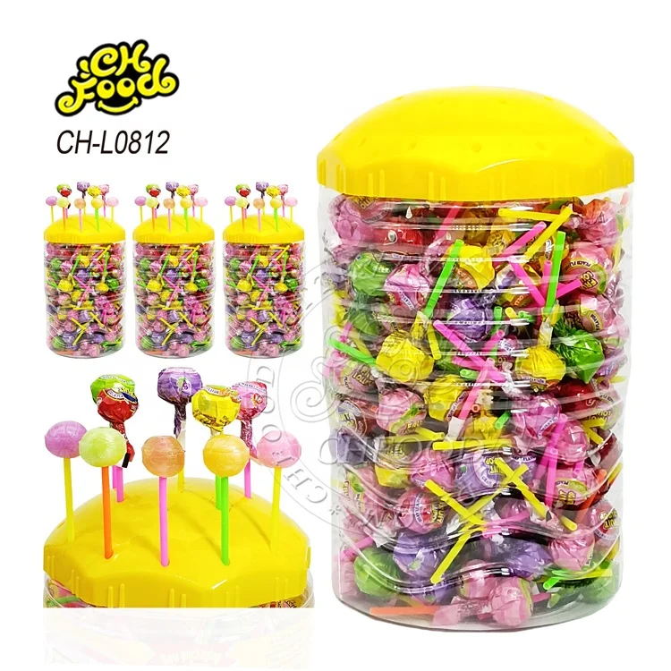 Best Selling Mix Fruit Lollipop Sweets Candy Wholesale Halal Hard Candy OEM Ball Candy