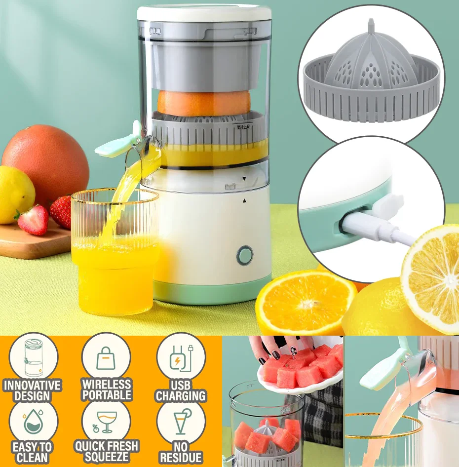 Original Quality Wireless Small Juices Machine Electric Citrus Juicer