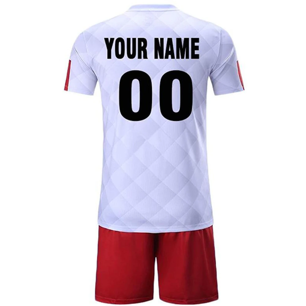 Factory Make Soccer Jersey Customized Top Quality Football Uniform Sports 100% Polyester Soccer Uniform