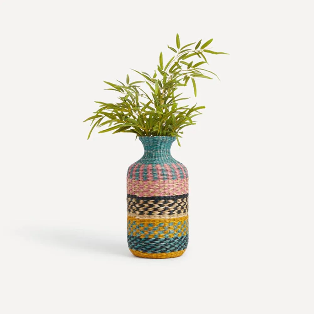 Hot Selling Unique Design Bamboo Plant Pot Vase Basket Mix Colorful