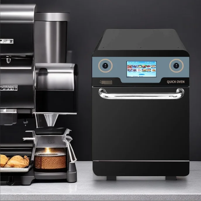 A Guangdong Price Countertop Subway Convection Turbo Quick Rapid Cook Fast Baked High Speed Oven Commercial with Microwave Grill