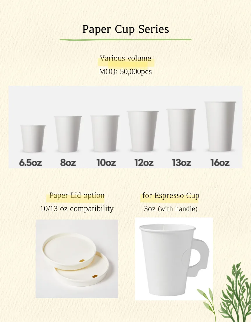 Korea Oem Premium Repulpable Disposable Paper Cups Straws Plates Bowls ...