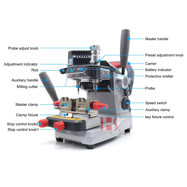 Xhorse Dolphin XP-007 Key Cutting Machine for Laser, Dimple, and