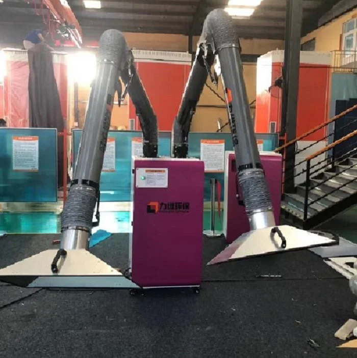 2024 New Model Welding Dust Collector System Welding Smoke Sucker Welding Dust Removal Machine with Suction Arm