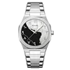silver/black/white