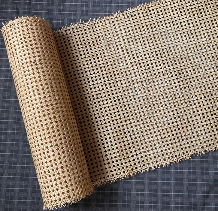 Reddish Brown Cane Webbing For Caning Projects Plastic Weaving Rattan Webbing For DIY Furniture Repair Hexagon Rattan Material Wicker Sheet For Chairs