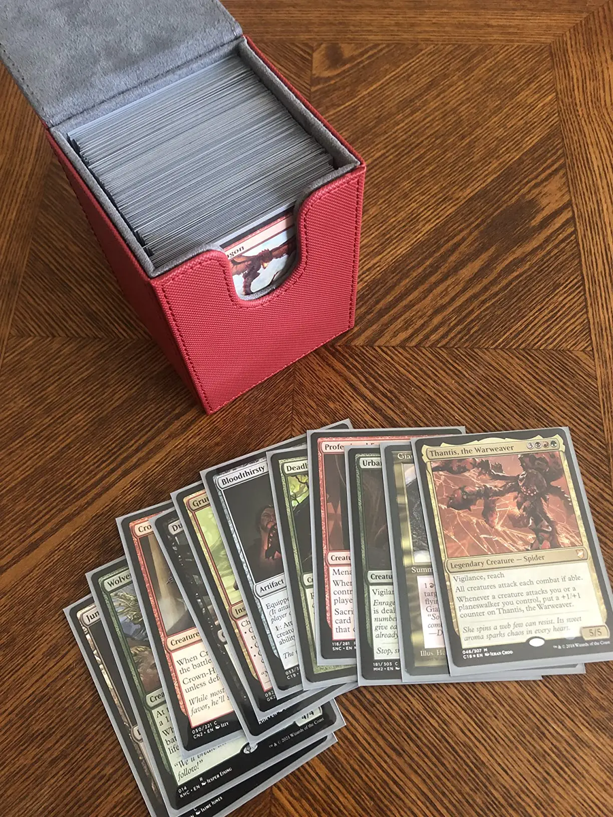 Deck Box Card Pu Leather Deck Case Custom Card Deck Box Trading Card