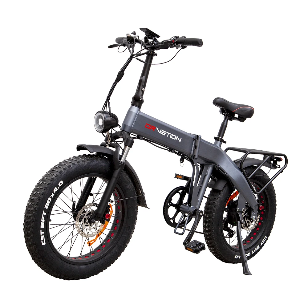 DrveTion BT20 All Terrain 20 Inch 4.0 Fat Tire Electric Road Bike 48V 10AH 750W Aluminum Frame up to 45km/h 60km Range Per Power
