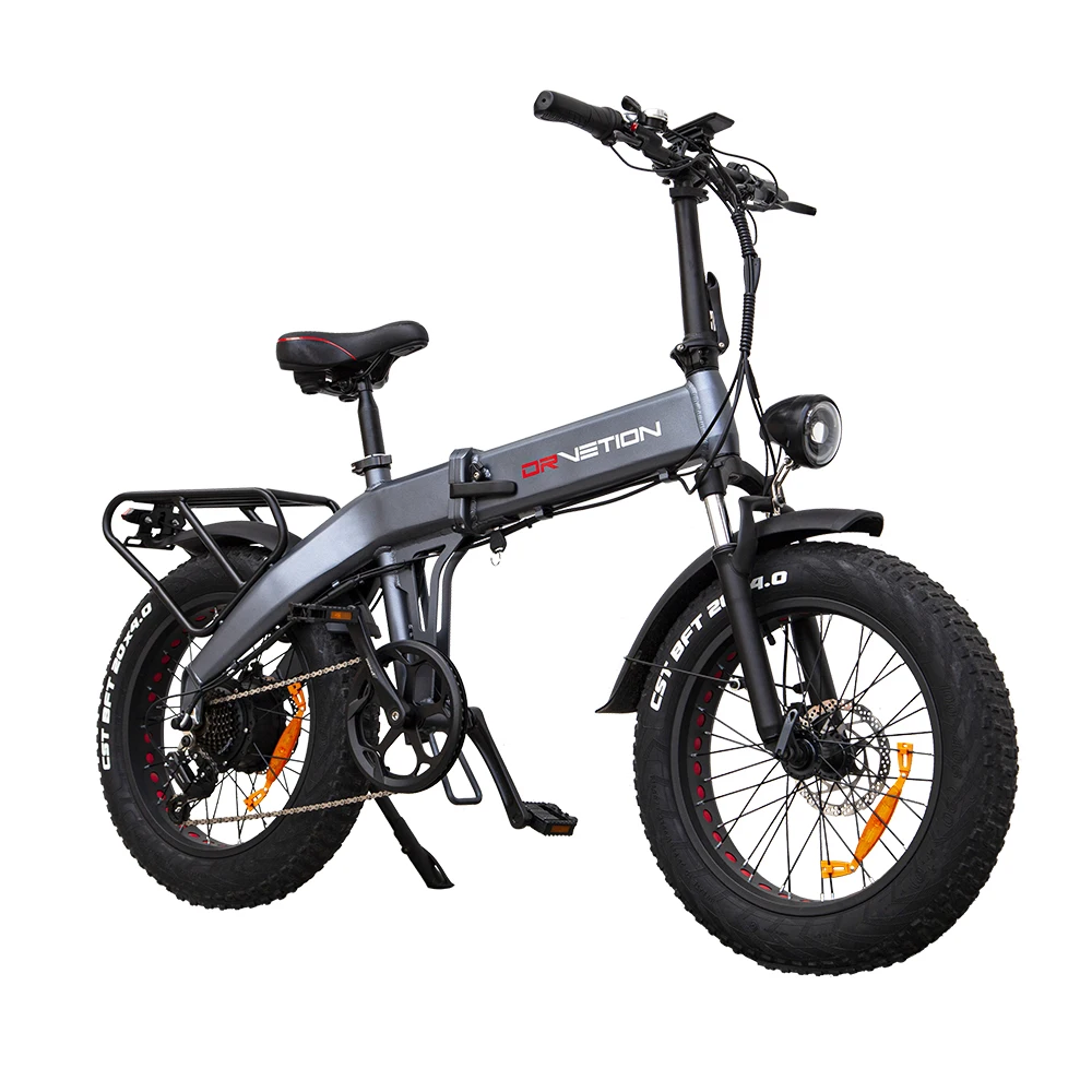 DrveTion BT20 All Terrain 20 Inch 4.0 Fat Tire Electric Road Bike 48V 10AH 750W Aluminum Frame up to 45km/h 60km Range Per Power
